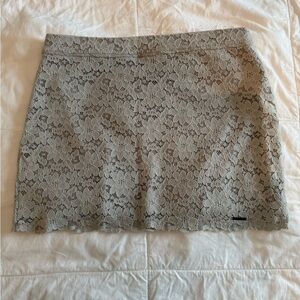 Abercrombie & Fitch Lace Mini Skirt in Gray